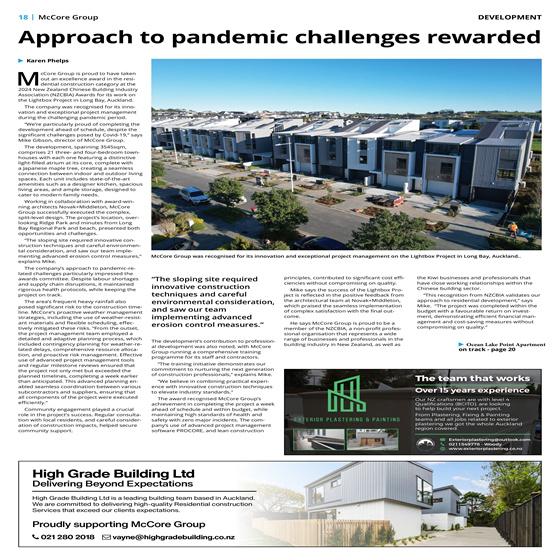 McCore Group Featured Again in Business North-Lightbox Project